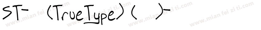 ST-常规(TrueType) (西方)字体转换